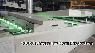 High Speed UV Glazing Machine 12000 Sheets Per Hour